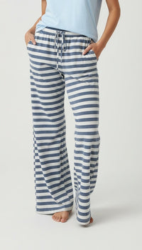 Navy Striped Beach Lounge Pants