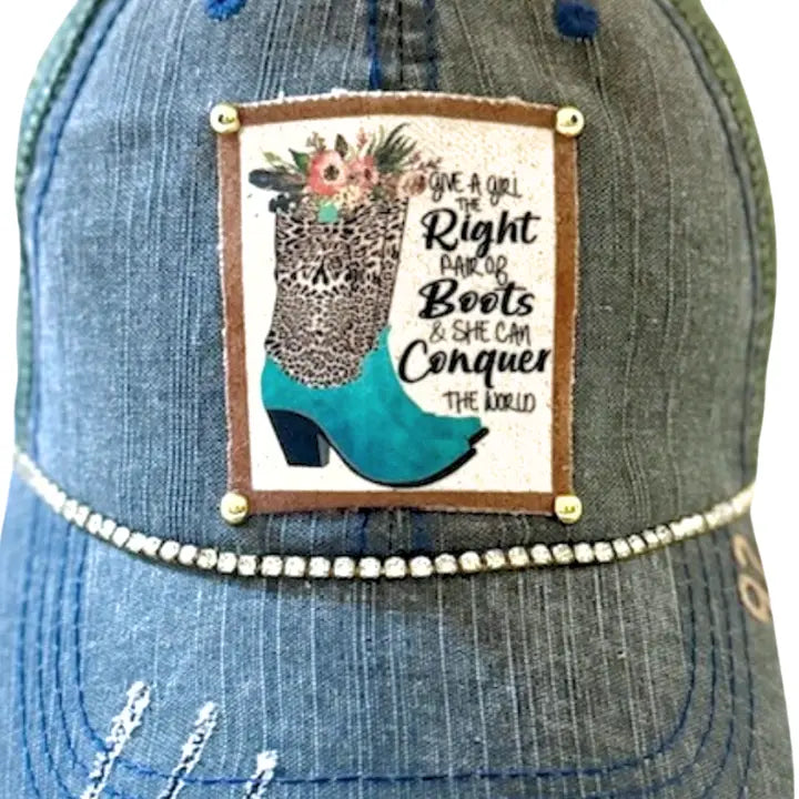 Give a girl boots hat