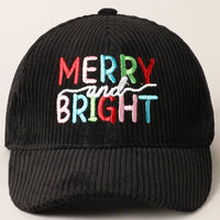 Merry and Bright Corduroy Hat