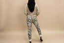 Animal Print Gold Foil Joggers