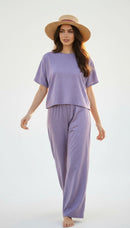 Bunny Soft Two-Piece Set (Red, Purple, Eggplant, Navy, Tan, Green)