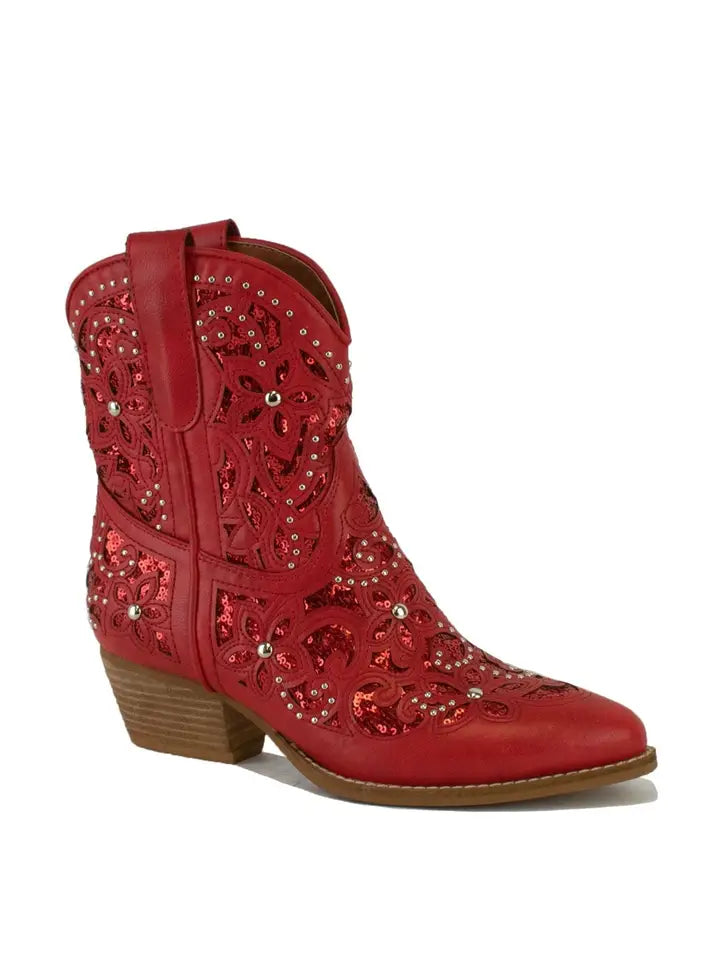 Embellished  Western Cowgirl Boots