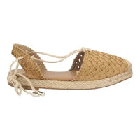 Vintage Crochet Lace Up Sandals