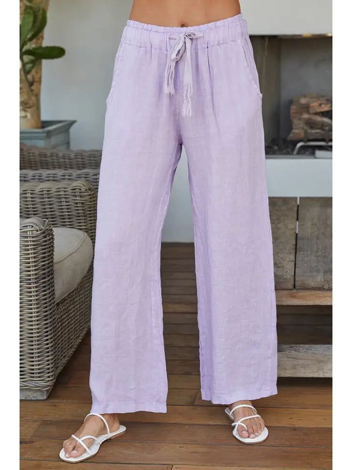 Linen Wide Leg Pants