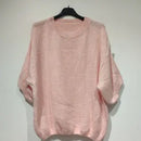 Light Knit Roma Sweater Blush