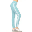 bunny soft side striped leggings