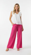 Linen Drawstring Pants (Orange, Green Tea, Lavender)