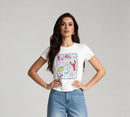Flared Denim Capris