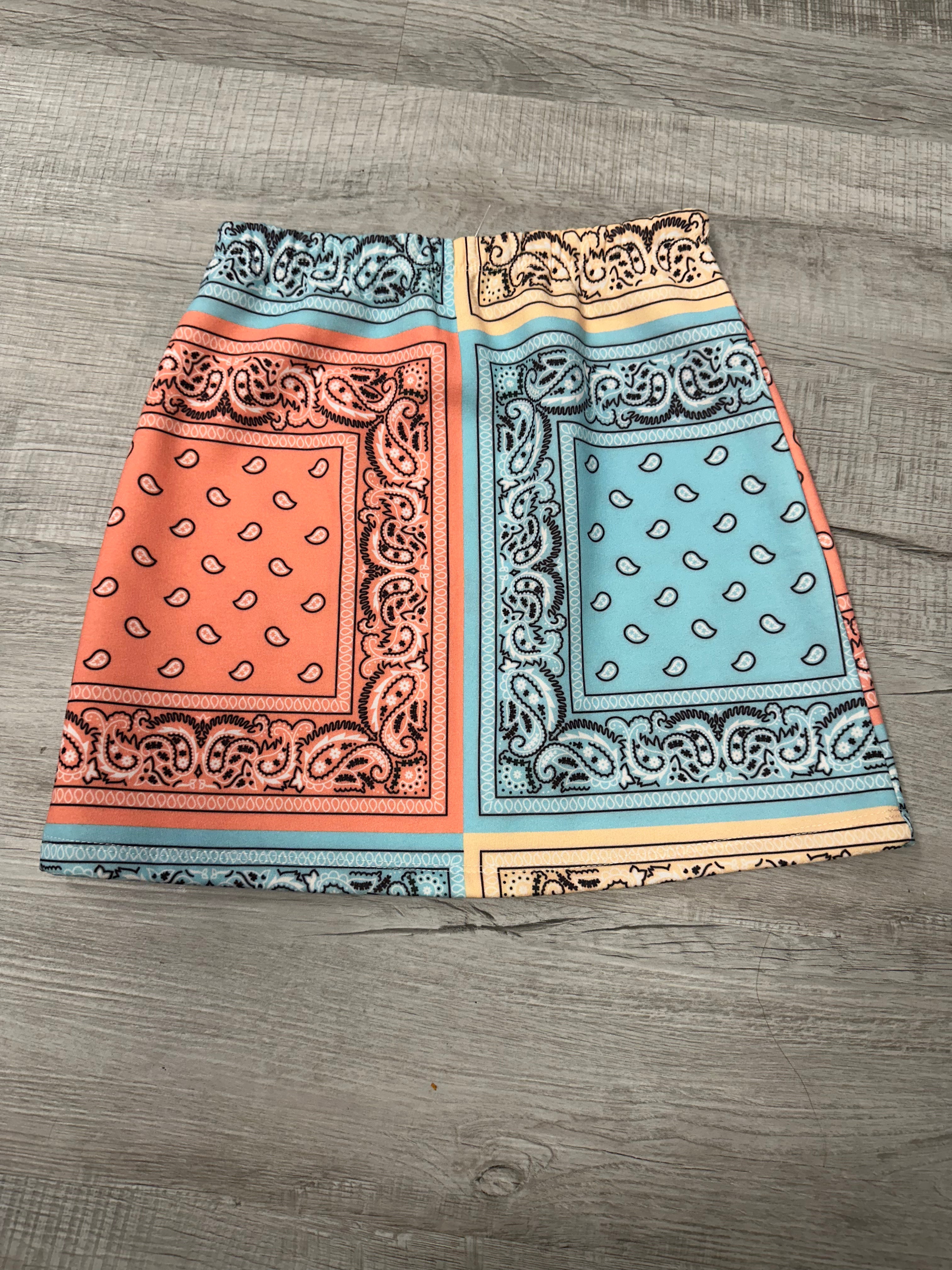 Patchwork Bandana Skirt