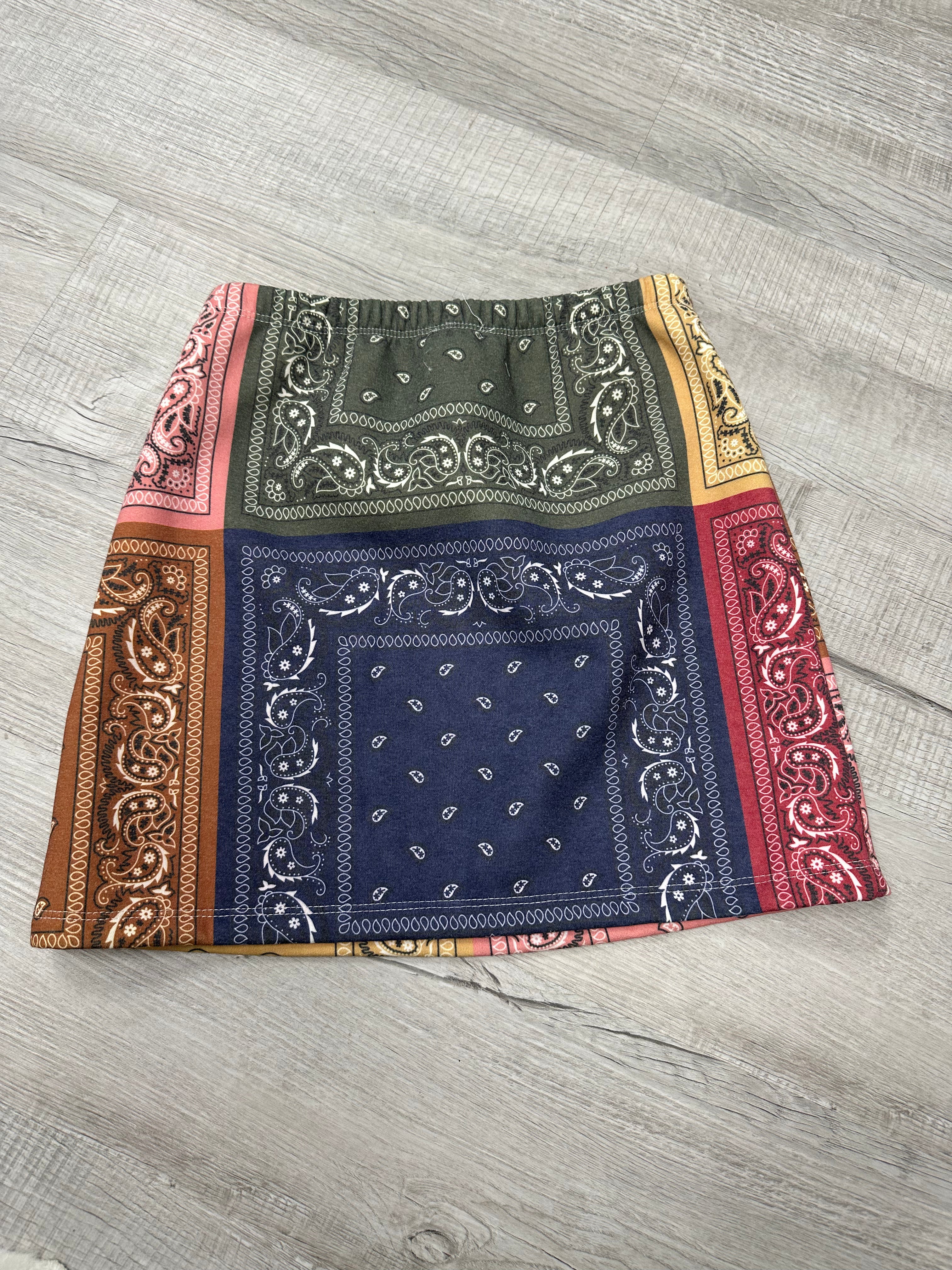 Patchwork Bandana Skirt