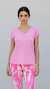 Hot Pink Painted Italian Jogger Pants