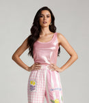 Iridescent Tank Top (Gold, Blue, Beige, Pink)