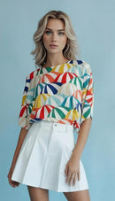 Umbrellas Italian Summer Sweater