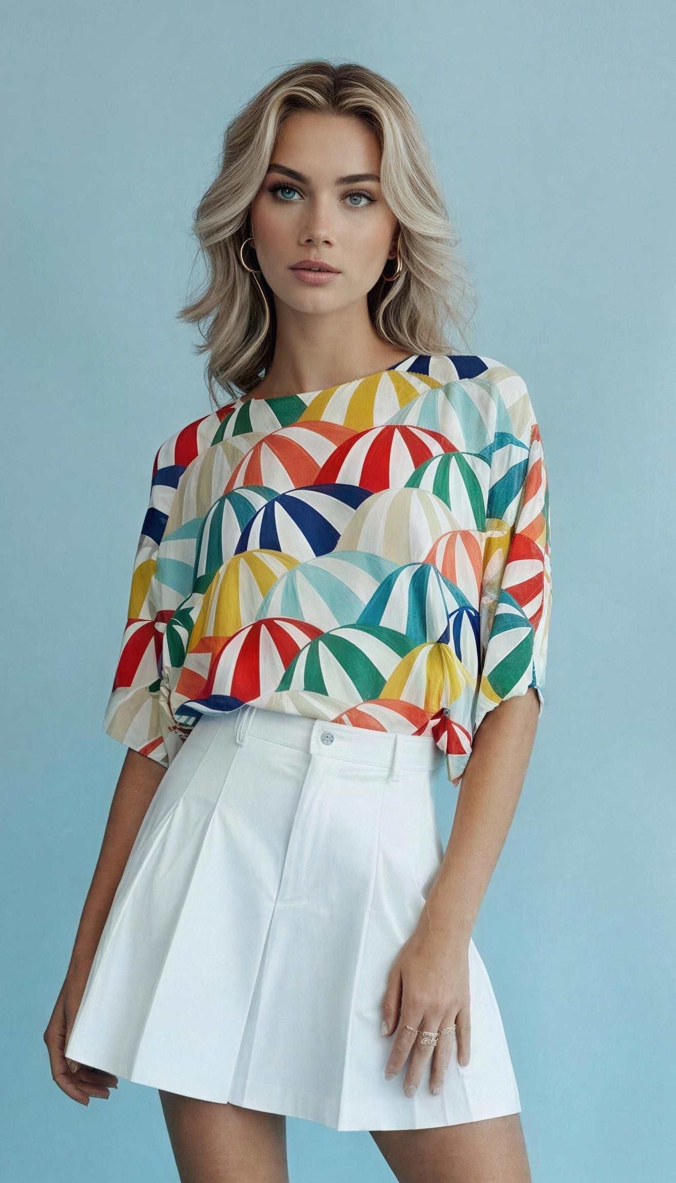 Umbrellas Italian Summer Sweater