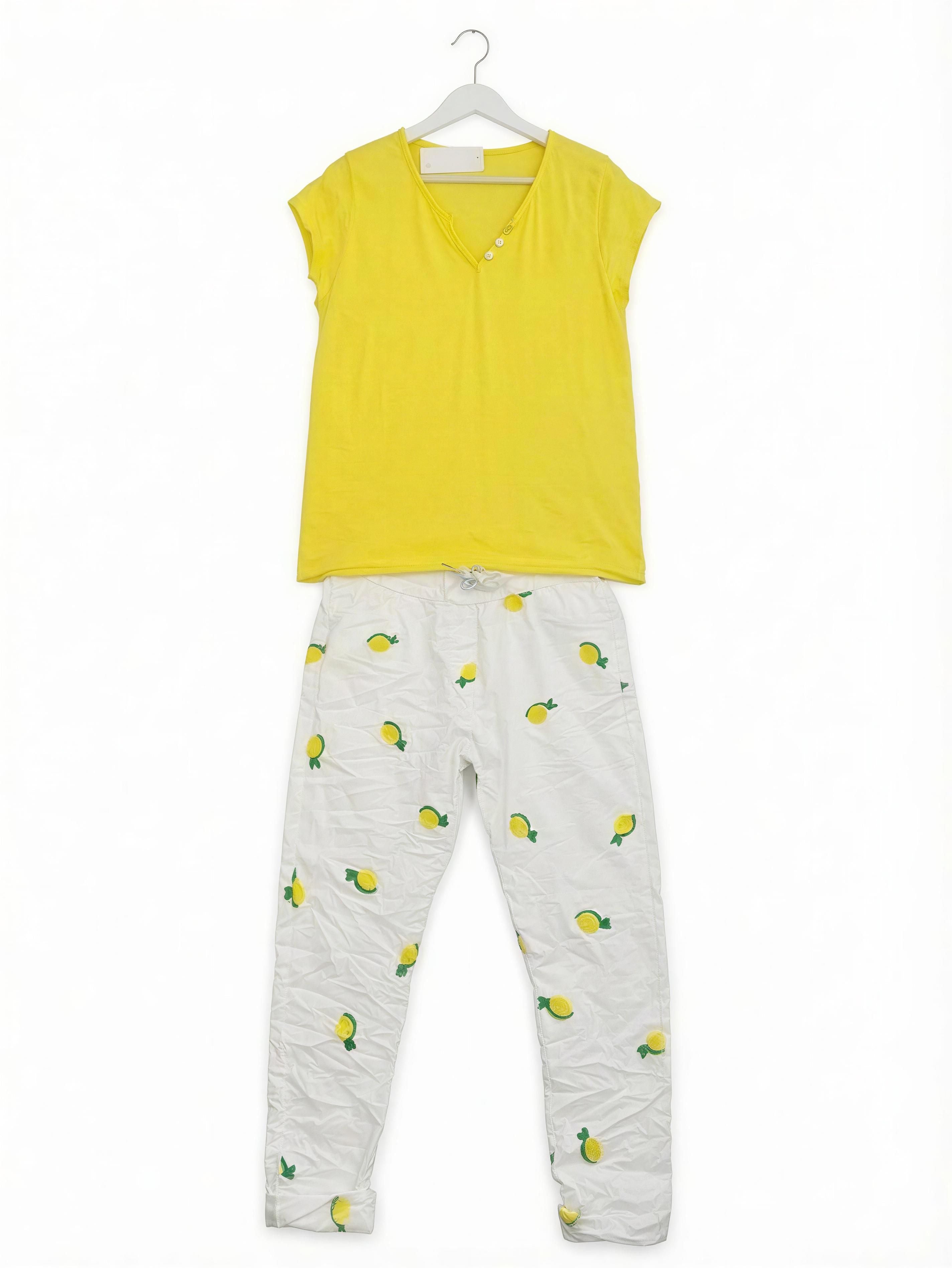 Lemon Italian Jogger Pants