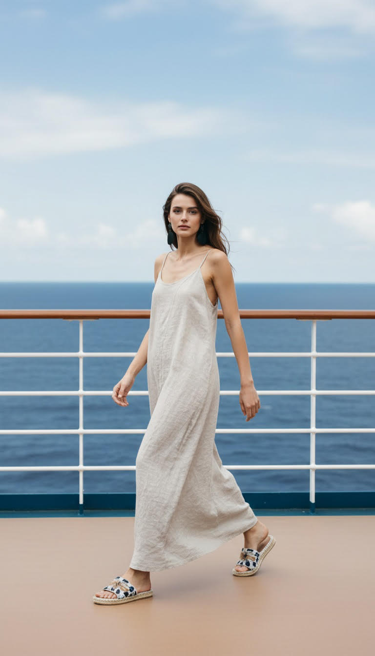 Linen Strap Dress