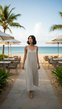 Linen Strap Dress