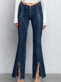 Zip Up Jeans