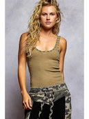 Studded Tank - Camel