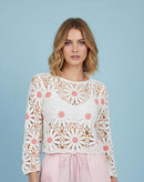 Crochet Flower Sweater