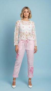 Crochet Flower Sweater
