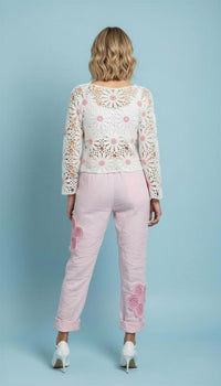 Crochet Flower Sweater