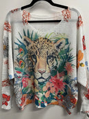Leopard Italian Silky Summer Sweater