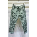 Crinkled Joggers - Sage Green