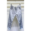 Crinkle Jogger - Satin Light Grey