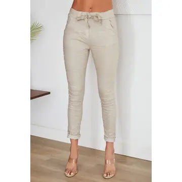 Jogger - Foiled Beige