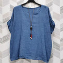 Zaffa Gauze Short Sleeve with Necklace