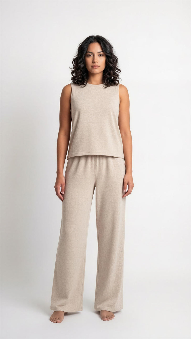 Slub Tank & Pants Set (Multiple Colors)