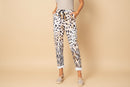 Animal Print Gold Foil Joggers