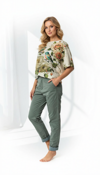 Crinkled Joggers - Sage Green