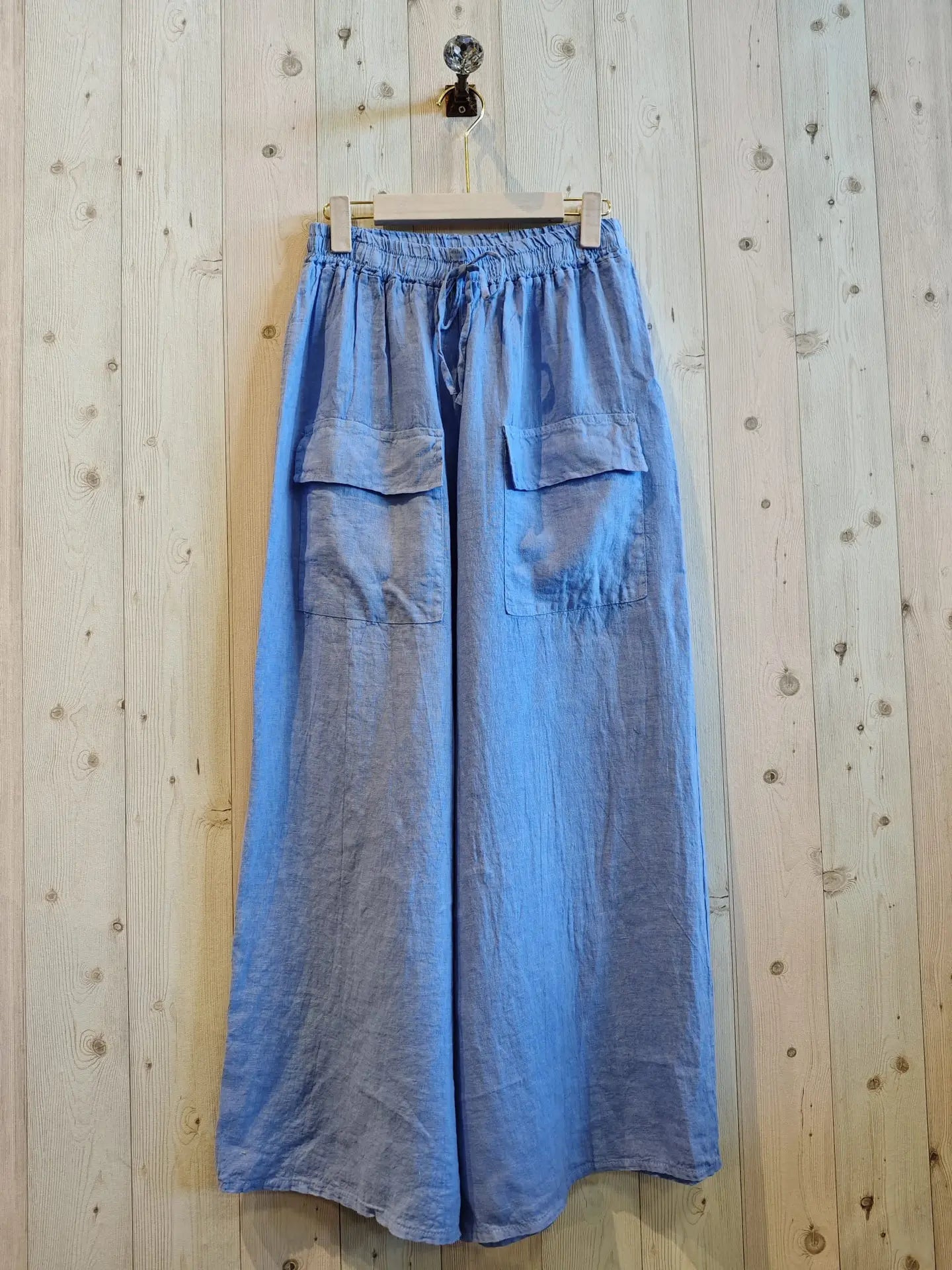 Italian Linen Wide-leg Pants