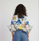 Ibiza Coast Ruffled Sleeve Top