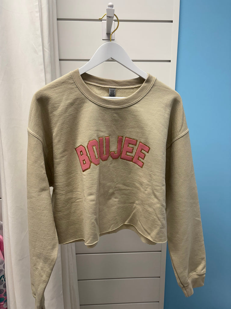 Boujee Cropped Sweatshirt