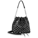 Rhinestone Studded Drawstring Hobo