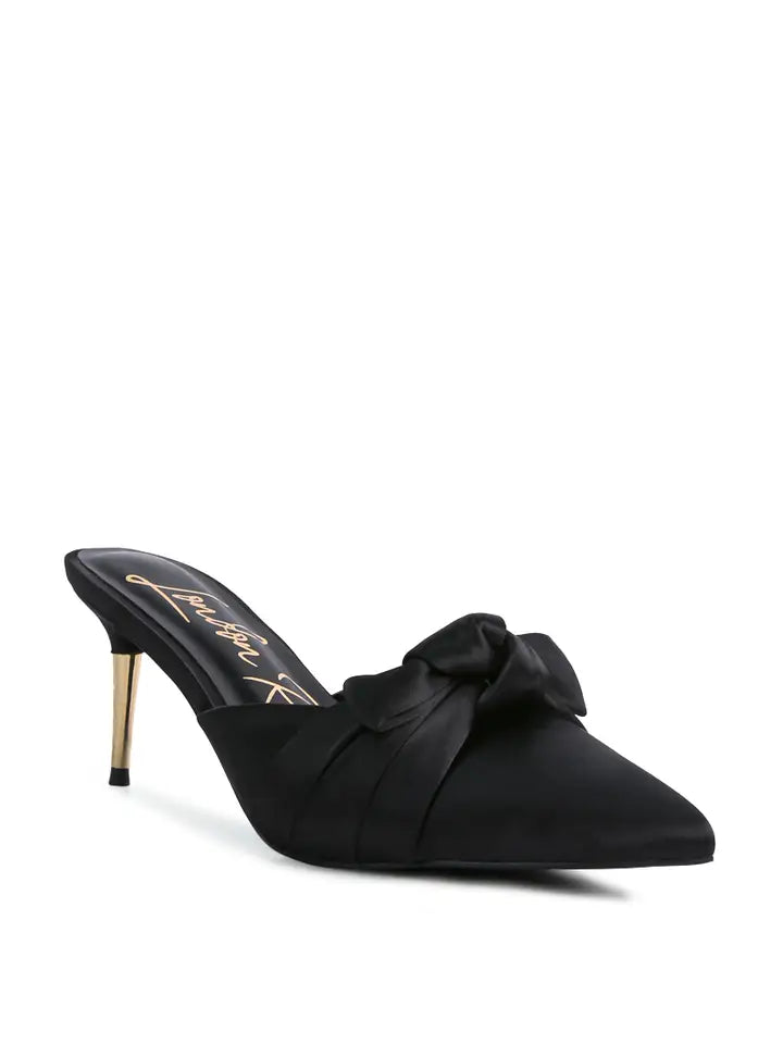 Satin High Heeled Sandal