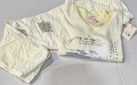 Lightening Pastel Yellow Italian Jogger Pants