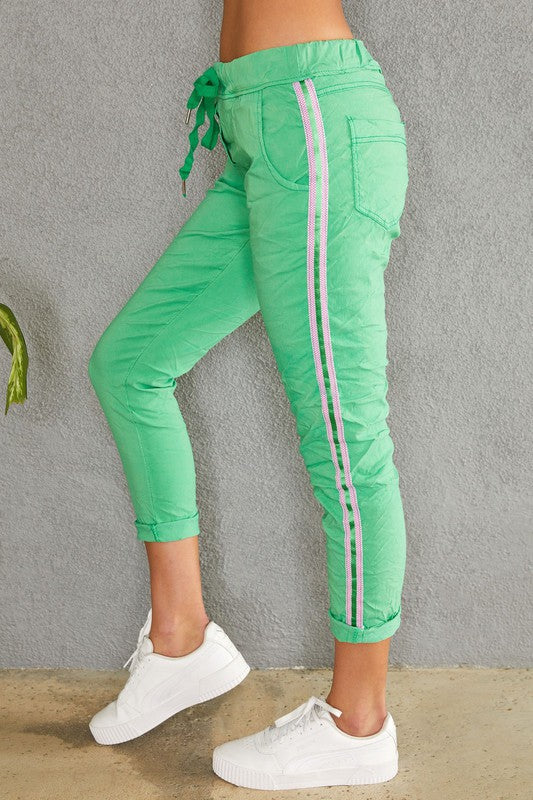 Jogger - Green Stripe Zafa