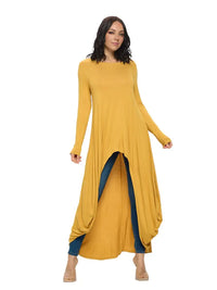 High-Low Top (Navy & Mustard)