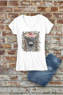 Highland cow fitted t shirt