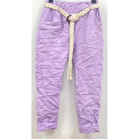 Italian Joggers with Rope Belt