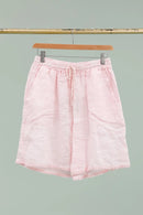 Linen Bermuda shorts (Pink & Blue)