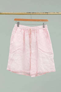 Linen Bermuda shorts (Pink & Blue)