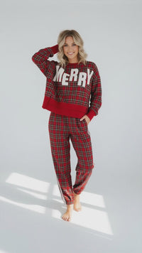 Merry Plaid Pullover