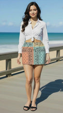Patchwork Bandana Skirt