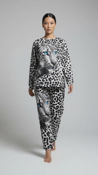 Snow Leopard Loungewear Set