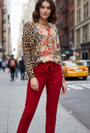 Red Italian Jogger Pant
